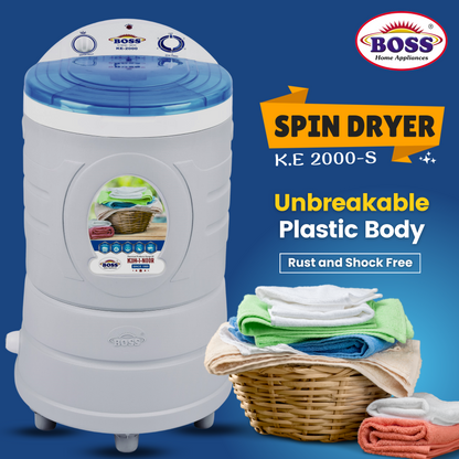 Boss Round Shape Spin Dryer KE-2000-S (9Kg)