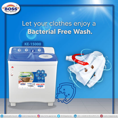 Boss Large Capacity Washing Machine 15000-BS-S (Steel Spiner)