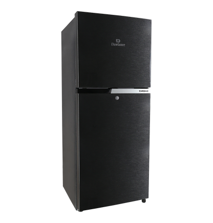 Dawlance 9140WB Chrome Hairline Black Double Door Refrigerator