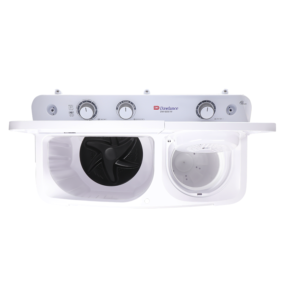 Dawlance 6550 TWIN TUB WHITE LID (WHITE) Twin Tub Washing Machine